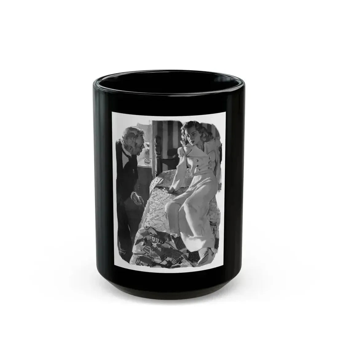 Footloose (Pt. 2), Liberty magazine, June 7, 1941 - Black Coffee Mug 15oz - Go Mug Yourself