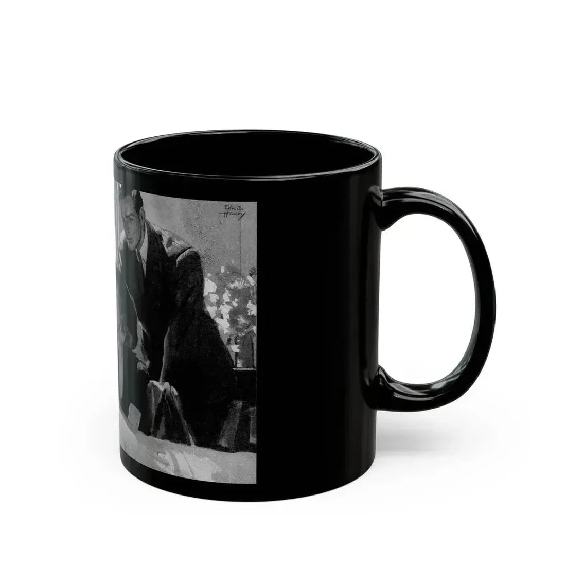 Footloose (Pt. 3), Liberty magazine, June 14, 1941 - Black Coffee Mug - Go Mug Yourself