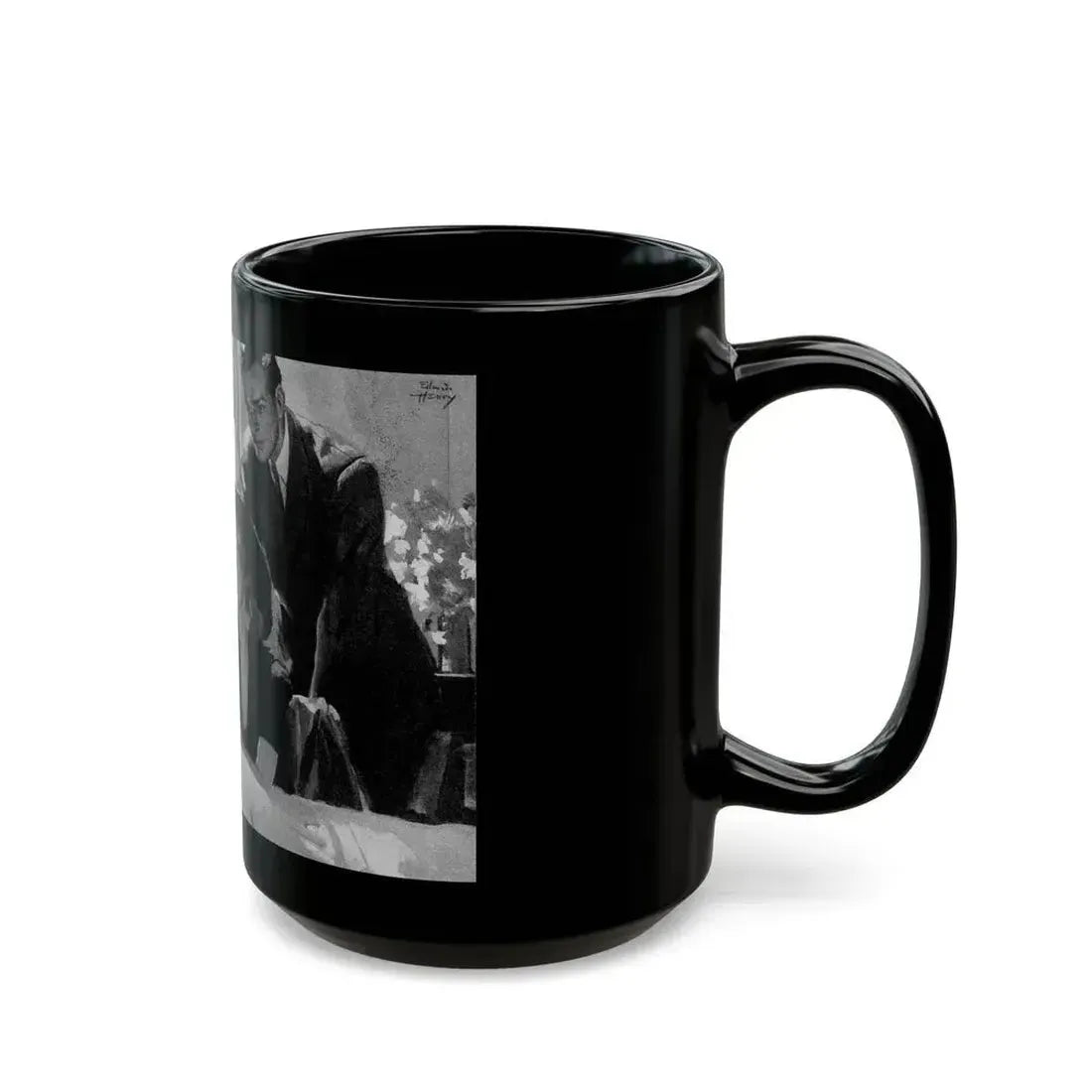 Footloose (Pt. 3), Liberty magazine, June 14, 1941 - Black Coffee Mug - Go Mug Yourself