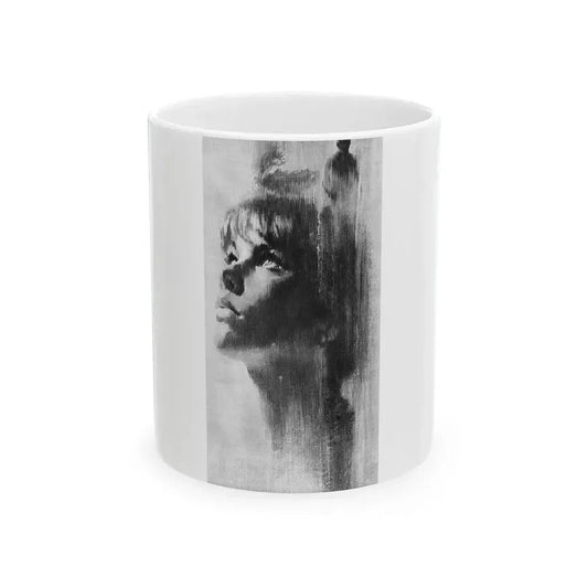 Footsteps in the Dark by Margaret Blake, Woman magazine, 1966 - White Coffee Mug 11oz - Go Mug Yourself