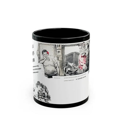 For A Lady's Honor, Liberty magazine, May, 1948 - Black Coffee Mug 11oz - Go Mug Yourself