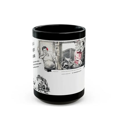 For A Lady's Honor, Liberty magazine, May, 1948 - Black Coffee Mug 15oz - Go Mug Yourself