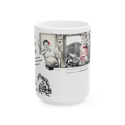 For A Lady's Honor, Liberty magazine, May, 1948 - White Coffee Mug 15oz - Go Mug Yourself