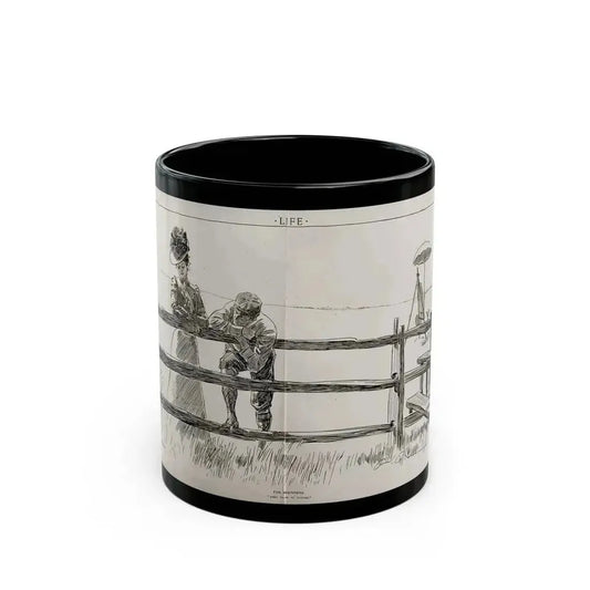 For Beginners, Life magazine, August 9, 1900 - Black Coffee Mug 11oz - Go Mug Yourself