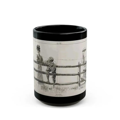 For Beginners, Life magazine, August 9, 1900 - Black Coffee Mug 15oz - Go Mug Yourself
