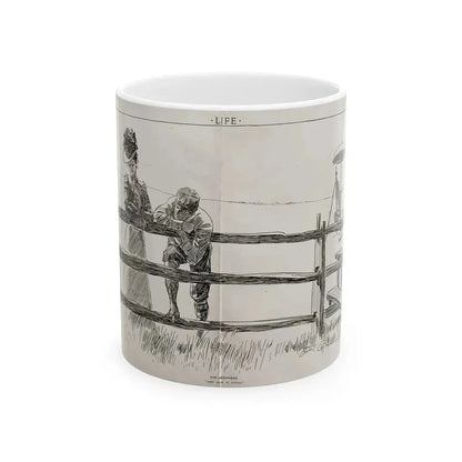 For Beginners, Life magazine, August 9, 1900 - White Coffee Mug 11oz - Go Mug Yourself
