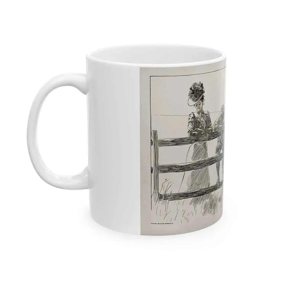 For Beginners, Life magazine, August 9, 1900 - White Coffee Mug - Go Mug Yourself