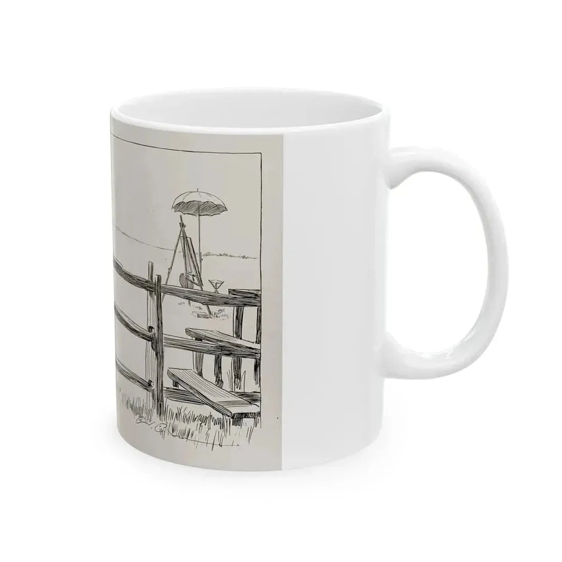 For Beginners, Life magazine, August 9, 1900 - White Coffee Mug - Go Mug Yourself