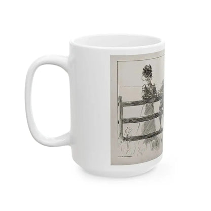 For Beginners, Life magazine, August 9, 1900 - White Coffee Mug - Go Mug Yourself