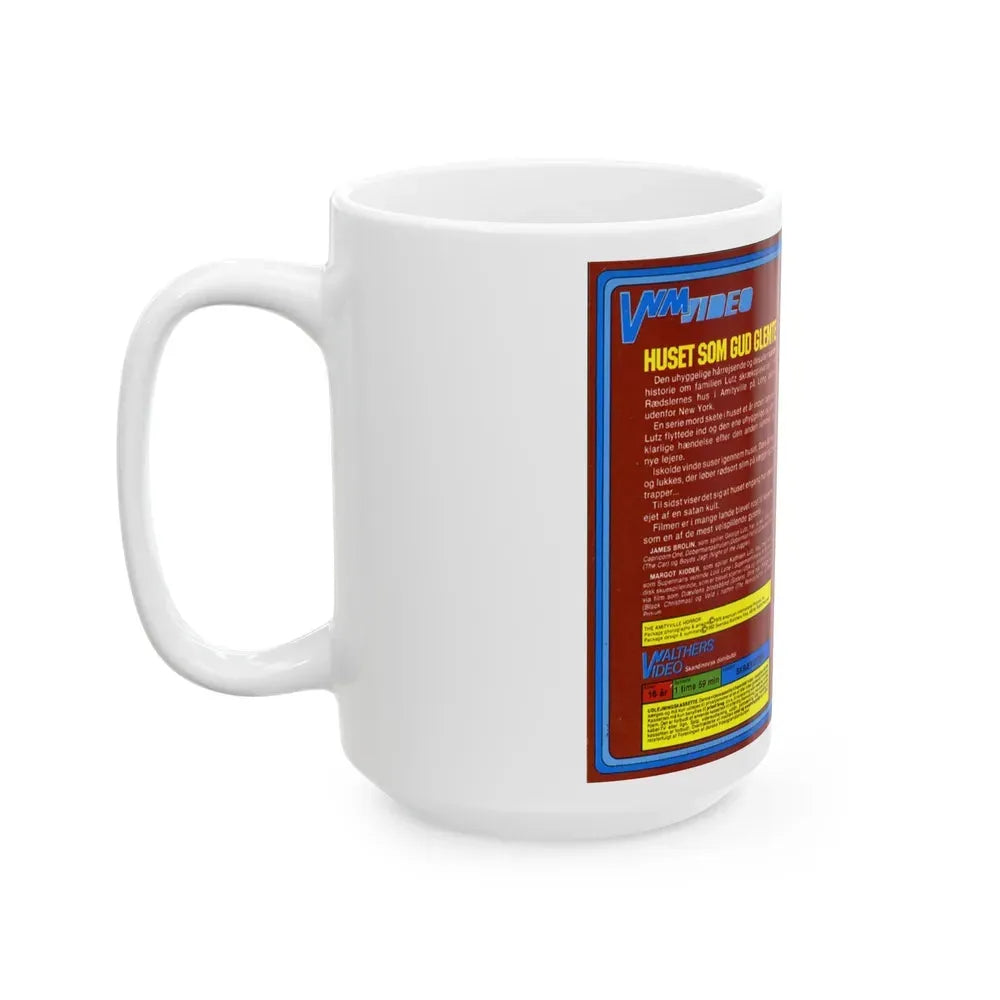 FOR GODS SAKE GET OUT (VHS COVER) - White Coffee Mug - Go Mug Yourself