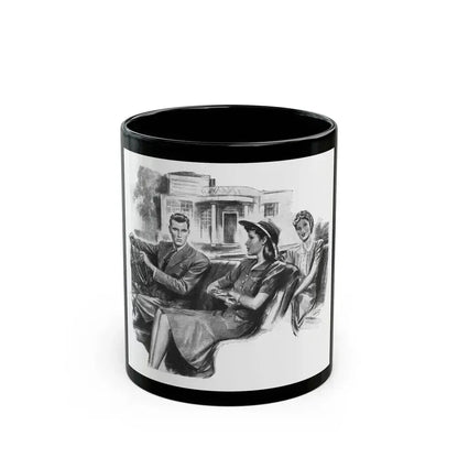 For Just A Few Photographs by Grace Elliott Taylor, Woman And Home, 1944 - Black Coffee Mug 11oz - Go Mug Yourself