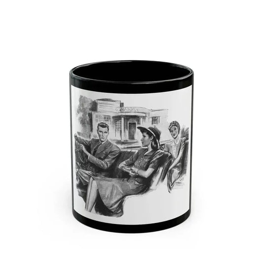 For Just A Few Photographs by Grace Elliott Taylor, Woman And Home, 1944 - Black Coffee Mug 11oz - Go Mug Yourself