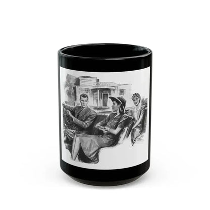 For Just A Few Photographs by Grace Elliott Taylor, Woman And Home, 1944 - Black Coffee Mug 15oz - Go Mug Yourself