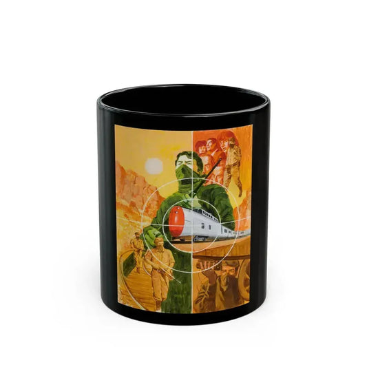For Men Only, Men's magazine story illustration - Black Coffee Mug 11oz - Go Mug Yourself