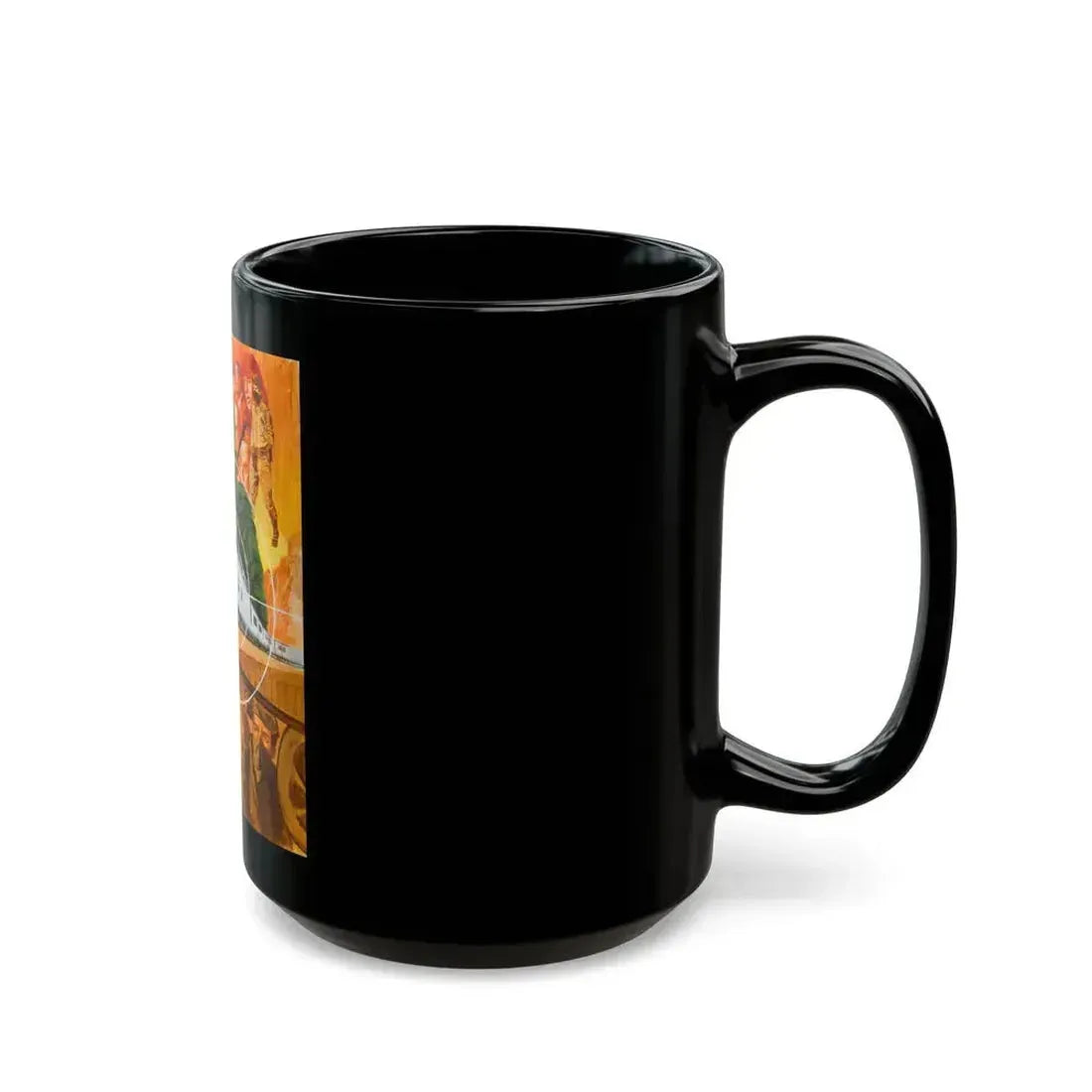 For Men Only, Men's magazine story illustration - Black Coffee Mug - Go Mug Yourself