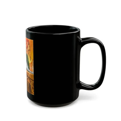 For Men Only, Men's magazine story illustration - Black Coffee Mug - Go Mug Yourself