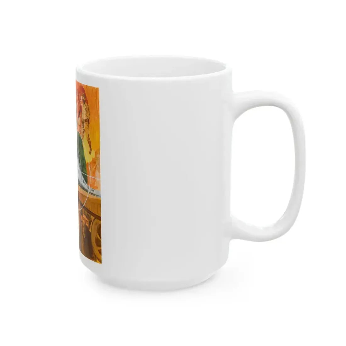 For Men Only, Men's magazine story illustration - White Coffee Mug - Go Mug Yourself