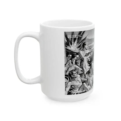 For-Sailors-Only Wench of Saigon, Men magazine, January 1965 - White Coffee Mug - Go Mug Yourself
