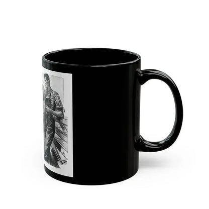 For Snow On The High Ground by Ruth Cameron Ward (2), Woman And Home, 1942 - Black Coffee Mug - Go Mug Yourself
