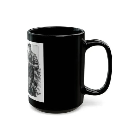 For Snow On The High Ground by Ruth Cameron Ward (2), Woman And Home, 1942 - Black Coffee Mug - Go Mug Yourself