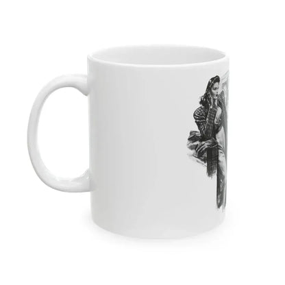 For Snow On The High Ground by Ruth Cameron Ward (2), Woman And Home, 1942 - White Coffee Mug - Go Mug Yourself