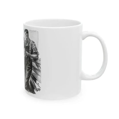 For Snow On The High Ground by Ruth Cameron Ward (2), Woman And Home, 1942 - White Coffee Mug - Go Mug Yourself