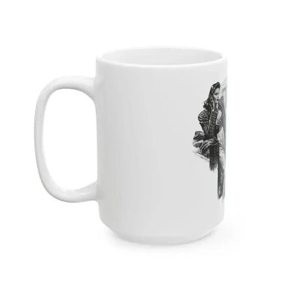 For Snow On The High Ground by Ruth Cameron Ward (2), Woman And Home, 1942 - White Coffee Mug - Go Mug Yourself