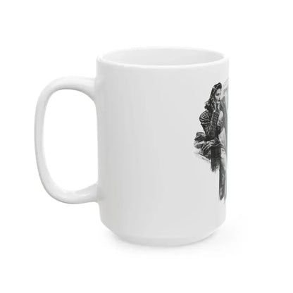 For Snow On The High Ground by Ruth Cameron Ward (2), Woman And Home, 1942 - White Coffee Mug - Go Mug Yourself