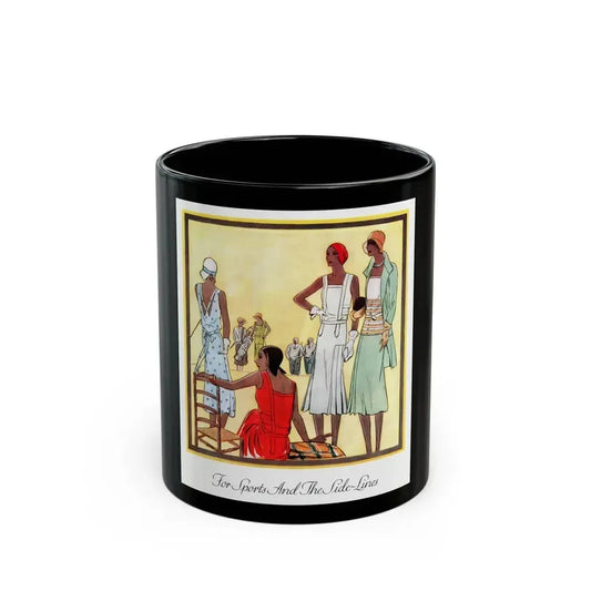 For Sports And The Side-Lines, McCall's magazine, April 1930 - Black Coffee Mug 11oz - Go Mug Yourself