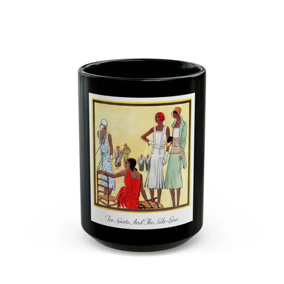 For Sports And The Side-Lines, McCall's magazine, April 1930 - Black Coffee Mug 15oz - Go Mug Yourself
