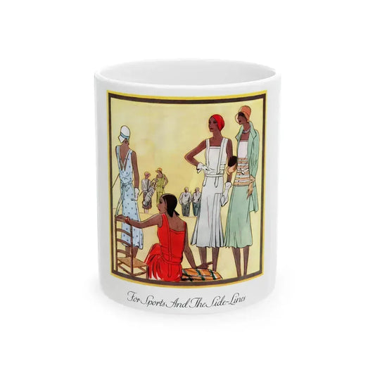 For Sports And The Side-Lines, McCall's magazine, April 1930 - White Coffee Mug 11oz - Go Mug Yourself