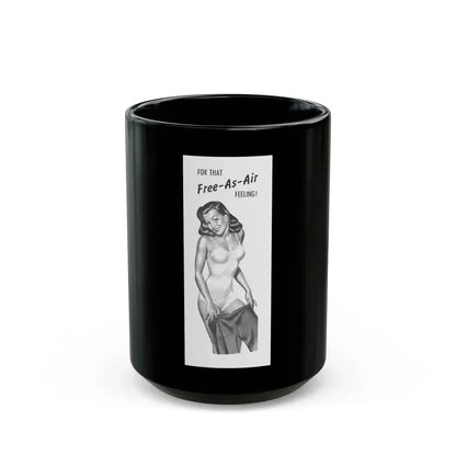 For That Free-As-Air Feeling, 1946 - Black Coffee Mug 15oz - Go Mug Yourself