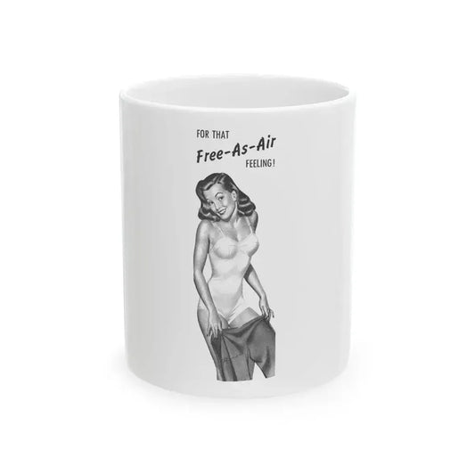 For That Free-As-Air Feeling, 1946 - White Coffee Mug 11oz - Go Mug Yourself
