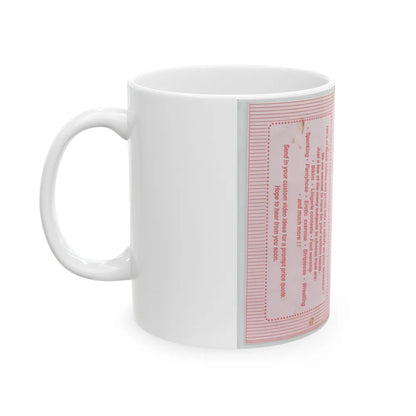 FOR THE DISCRIMINATING ADULT (VHS COVER) - White Coffee Mug-Go Mug Yourself