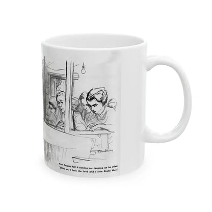 For The Love of Birdie May, Nugget magazine, October 1956 - White Coffee Mug - Go Mug Yourself
