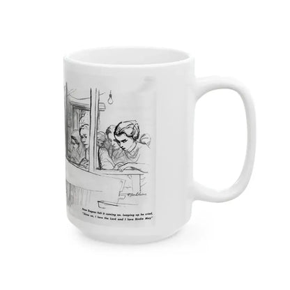 For The Love of Birdie May, Nugget magazine, October 1956 - White Coffee Mug - Go Mug Yourself