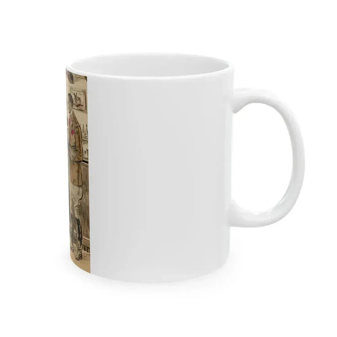 For the Love of Hell, You're Going to Play Polo in an Hour, Always Tomorrow, book illustration - White Coffee Mug - Go Mug Yourself