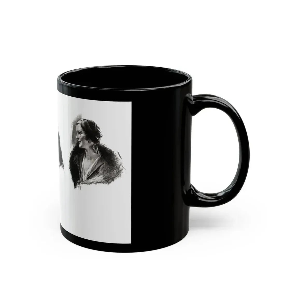 For The Love of Mike (1), Cosmopolitan, October 1930 - Black Coffee Mug - Go Mug Yourself