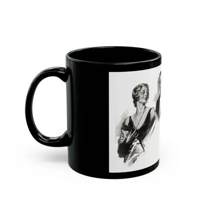 For The Love of Mike (1), Cosmopolitan, October 1930 - Black Coffee Mug - Go Mug Yourself