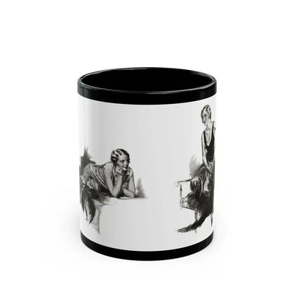For The Love of Mike (2), Cosmopolitan, October 1930 - Black Coffee Mug 11oz - Go Mug Yourself