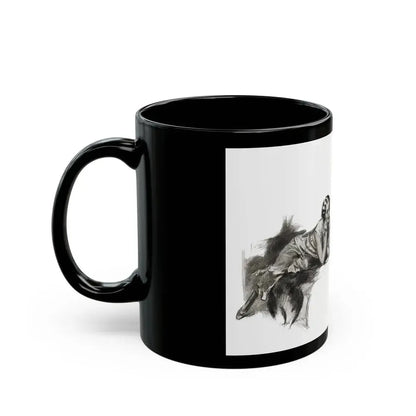 For The Love of Mike (2), Cosmopolitan, October 1930 - Black Coffee Mug - Go Mug Yourself