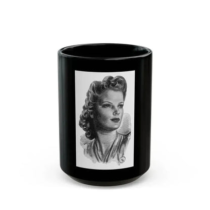 For Thursday's Child by Donald Macardle (1), Woman And Home, 1943 - Black Coffee Mug 15oz - Go Mug Yourself