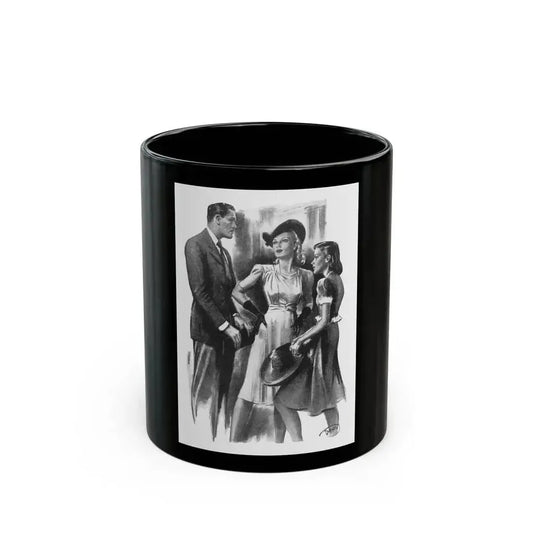 For Thursday's Child by Donald Macardle (2), Woman And Home, 1943 - Black Coffee Mug 11oz - Go Mug Yourself
