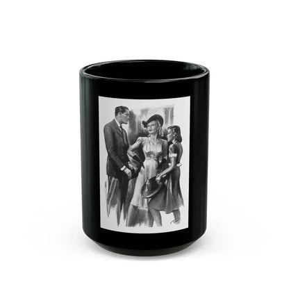 For Thursday's Child by Donald Macardle (2), Woman And Home, 1943 - Black Coffee Mug 15oz - Go Mug Yourself