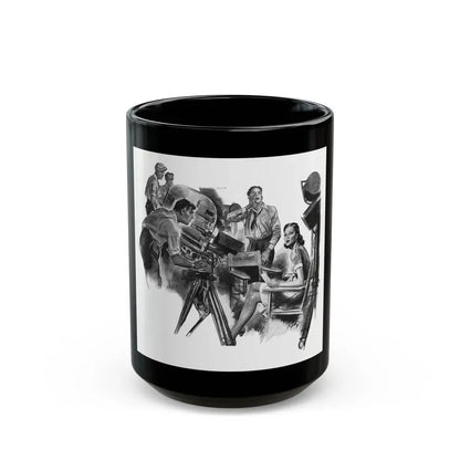 For Thursday's Child by Donald Macardle (3), Woman And Home, 1943 - Black Coffee Mug 15oz - Go Mug Yourself