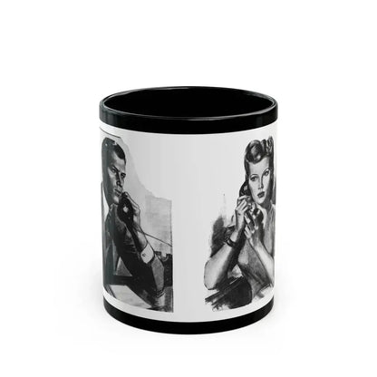 For Thursday's Child by Donald Macardle (5), Woman And Home, 1944 - Black Coffee Mug 11oz - Go Mug Yourself