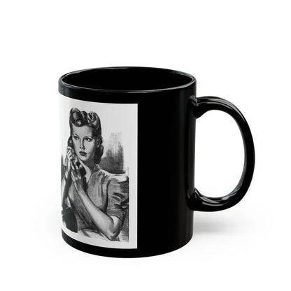 For Thursday's Child by Donald Macardle (5), Woman And Home, 1944 - Black Coffee Mug - Go Mug Yourself