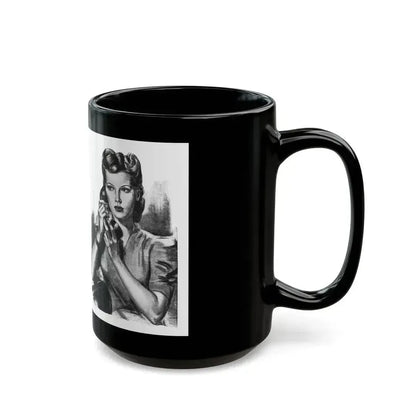 For Thursday's Child by Donald Macardle (5), Woman And Home, 1944 - Black Coffee Mug - Go Mug Yourself