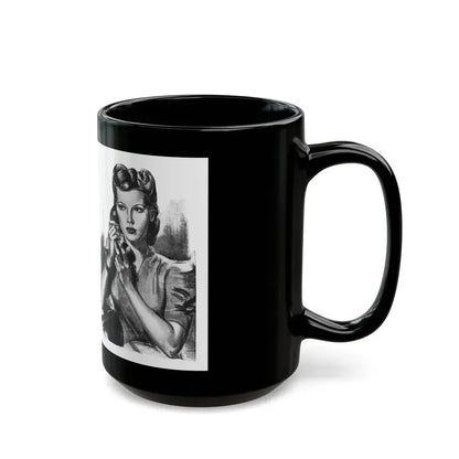 For Thursday's Child by Donald Macardle (5), Woman And Home, 1944 - Black Coffee Mug - Go Mug Yourself