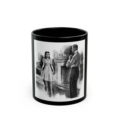 For Thursday's Child by Donald Macardle (6), Woman And Home, 1944 - Black Coffee Mug 11oz - Go Mug Yourself